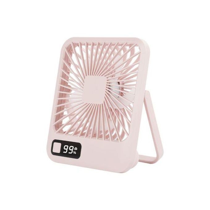 Q3 Desktop Fan Personal Desk Fan Portable 5 Wind Speeds Adjustable USB Rechargeable Electric Cooling Fan