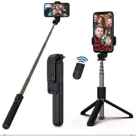 H1 Wireless Bluetooth Selfie Stick tripod monopod stand