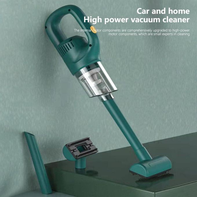 Car Vacuum Cleaner Wireless Car Handheld Automatic Cleaner - Green