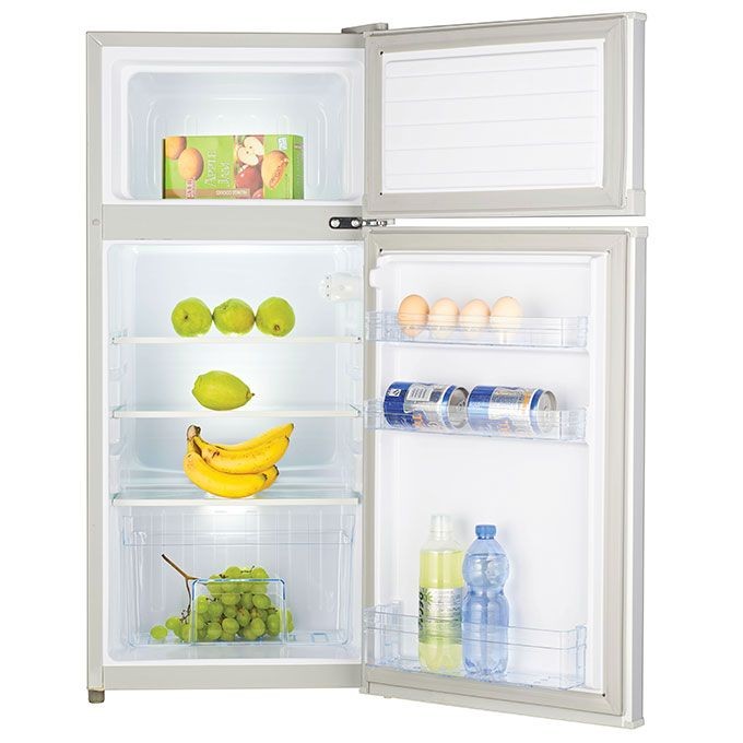 Haier Thermocool 95 Litres Double Door Fridge Silver (HRF-95BEX) - Silver + 3 Years Warranty