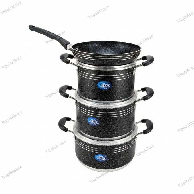 Kinelco 4 Pieces Premium Non Stick Cooking Po