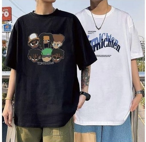 Dou-color 2-in-1 Men's Fashionable Short Sleeved T-shirt