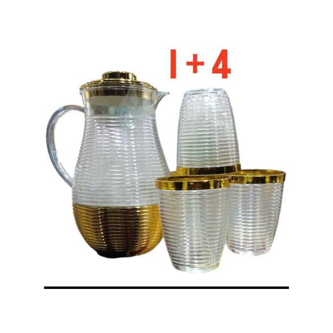Acrylic Jug With 4 Cups